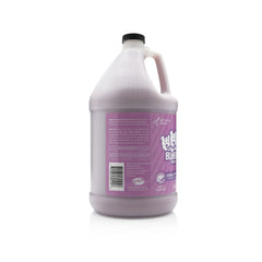 Bubble Bros Oatmeal Conditioner being poured for a dilution-friendly grooming routine.