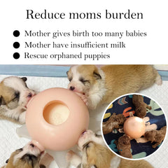 Bubble Milk Bowl nipple feeder flow mimics mother's milk for gentle suckling.