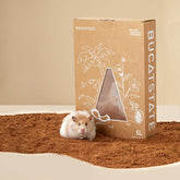 BUCATSTATE 5L natural coconut fiber hamster bedding offers a soft, low-dust substrate.