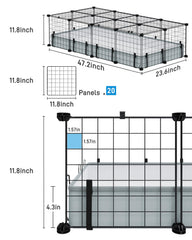 BUCATSTATE ABS connectors enable quick, stable assembly for small pets.