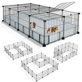 BUCATSTATE guinea pig cages with top cover ensure secure indoor playtime