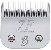 Bucchelli 7F blade for dog grooming with full-tooth design for precise undercoat cuts.