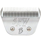 Bucchelli detachable A-series 5FW blade closeup for precise pet trimming.