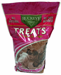 Buckeye Nutrition Peppermint Bits in resealable bag for training rewards