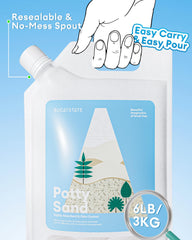 BUCATSTATE odor-control sand reduces odors in a small pet enclosure.