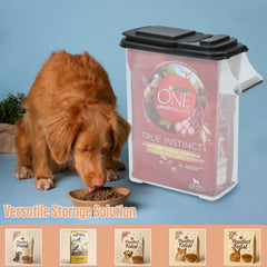 Buddeez 16qt 2pack crystal-clear walls allow quick level checks.
