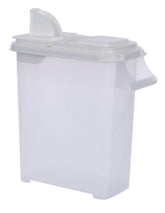 Buddeez 32-quart dispenser with lid for organized, airtight pet food storage.