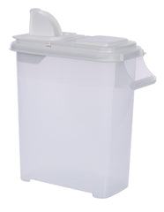 Buddeez 32-quart dispenser with lid for organized, airtight pet food storage.