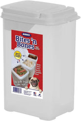 Buddeez pet treat container with flip-top lid opens smoothly for quick rewards.