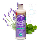 Buddy Grooming Wash bottle-front with lavender-mint scent for calm, enjoyable bath times
