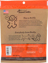 Close-up texture of Buddy Biscuits Soft & Chewy showing chewy surface ideal for small or senior dogs.