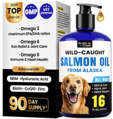 BuddyCheer Wild Salmon Oil bottle showing premium pet fish oil for healthy skin and coat