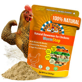 Buff Clucks WormStop powder bag for gentle daily wellness in hens