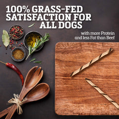 Buffalo Range high-protein, low-fat treats for active dogs.