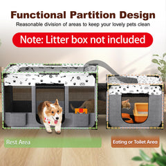 BUFOR collapsible playpen for pets with easy fold and storage.