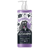 Bugalugs lavender-chamomile dog shampoo bottle with calming scent.