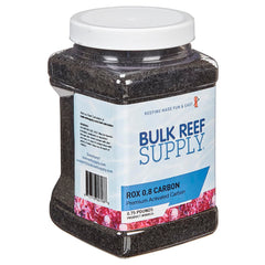 Bulk Reef Supply ROX 0.8 carbon ready in a media bag for versatile filtration