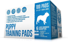 Bulldogology Puppy Training Pad with 6-layer absorbent core for fast drying.