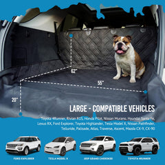 Bulldogology waterproof layers protect the cargo area from spills.