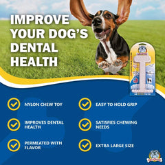 Bullibone ergonomic design supports comfortable grip for paws and jaws.