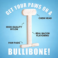 Bullibone textured surface supports dental-like chewing and engagement.