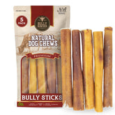 Bully Bunches Premium 6-inch sticks in a 5-pack for dogs, a satisfying chew option