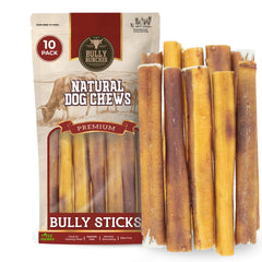Bully Bunches Premium 6-Inch Stick packaging—10 pack for long-lasting chews