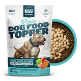 Bully Max salmon topper for puppies enhances meals with high protein flavor.