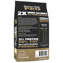 Bully Max Pro 2X kibble closeup highlighting dense protein and fat