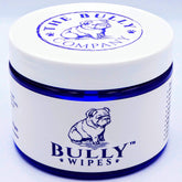 The Bully Company Bully Wipes wrinkle face cleaning for bulldogs, gentle on folds.