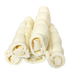 Brand label highlights natural single-ingredient beef cheek rolls.