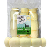 BULLYSTICKS & MORE Beef Cheek Rolls pack front for a long-lasting protein chew.