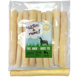BULLYSTICKS & MORE cow tail bone 6-inch chew for dogs, long-lasting entertainment.