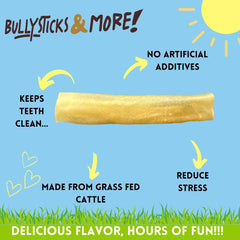 Open package showing Bullysticks & More collagen rolls in bag.