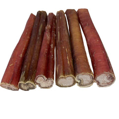 BULLYSTICKS & MORE packaging shows grass-fed beef ingredients for a natural protein source.