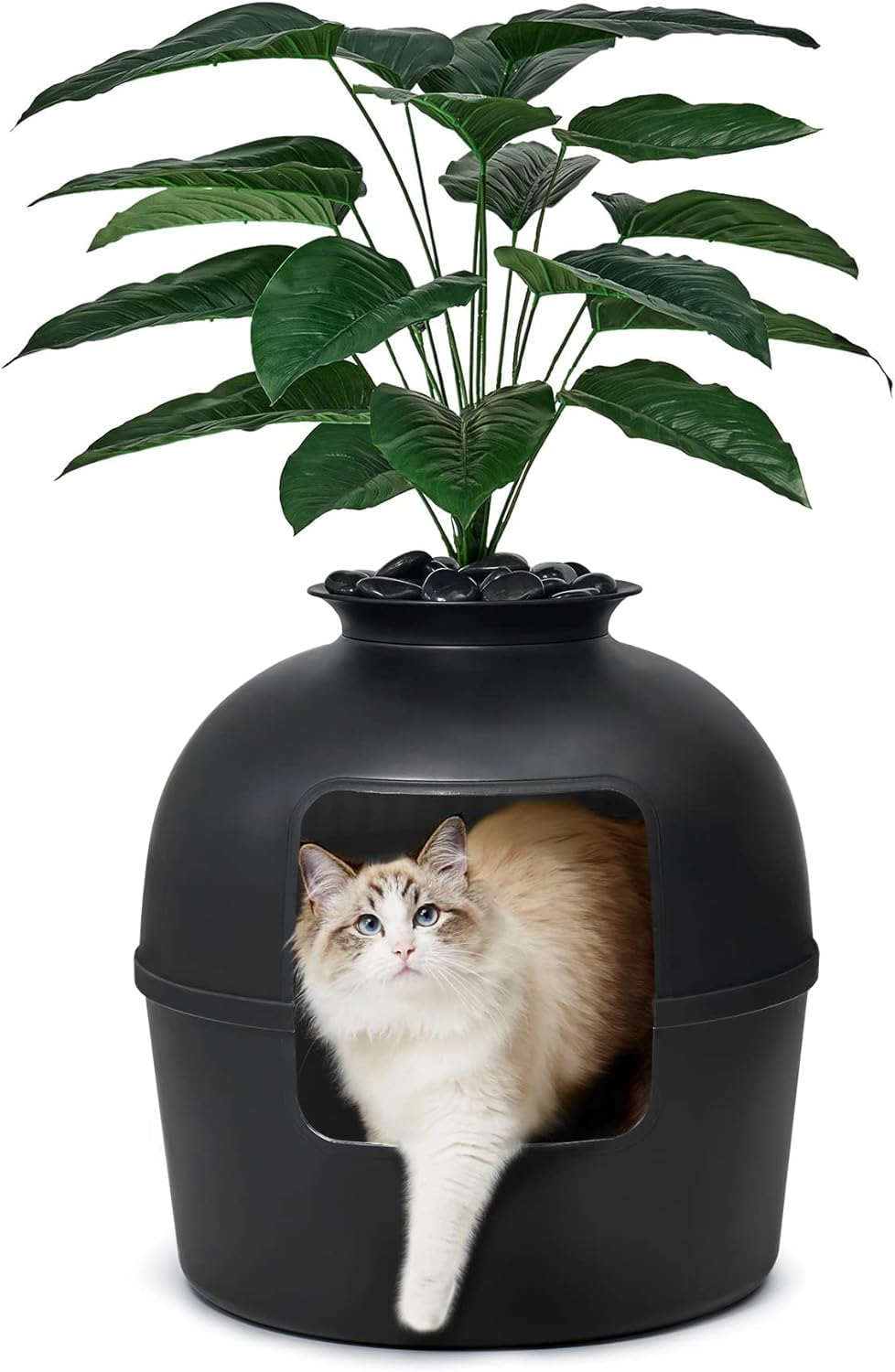 Bundle & Bliss Secret Litter Box hidden planter blends discreetly with decor