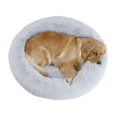 Bunlitent calming dog bed with plush fur for cozy, restful sleep.