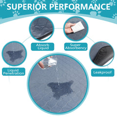 Bunlitent Guinea Pig Cage Liner with absorbent 8-cup capacity for spills