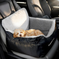 BurgeonNest car seat with side pocket storage for essentials