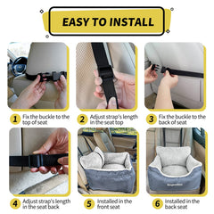 BurgeonNest anti-slip bottom holds booster seat firmly on car floors.