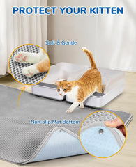 BurgeonNest easy-clean top layer simplifies cleanup after littering.