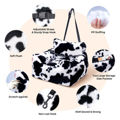 BurgeonNest dog car seat detachable washability for quick cleaning.