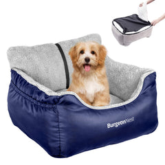 BurgeonNest dog car seat with soft boost for small dogs on the road