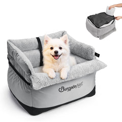 BurgeonNest dog car seat front view for secure travel with small dogs.