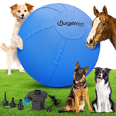 BurgeonNest 25-inch herding ball blue used for active play with medium to large dogs