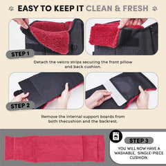 BurgeonNest dual-side and bottom straps anchor firmly for secure rides.