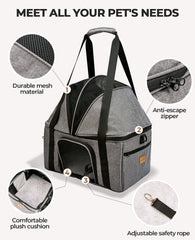 BurgeonNest carrier with two front pockets for treats and accessories.