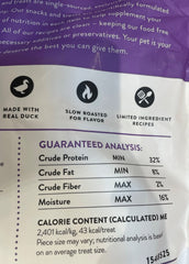 Butcher's Natural Costless Duck Breast Fillets oven roasted slices deliver savory dog treats.