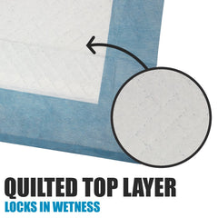 BV Puppy Pads 6-layer design diagram highlighting leak protection