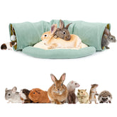 BWOGUE Bunny Tunnel Bed folded compact view for easy storage and travel
